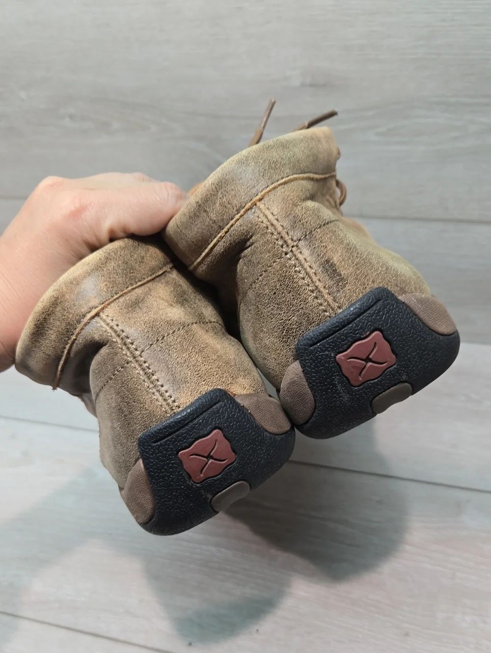 Twisted X Men's MDM003 Moc Casual Suede Lace-Up Chukka Shoes -Brown Sz 13